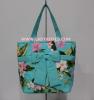 ขาย กระเป๋าสะพาย Summer สีเขียว ลายดอกไม้ ผูกโบว์ BC200-CP871