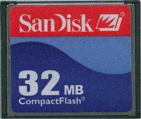  SANDISK - Compact flash card 32MB