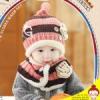 ขาย หมวกเด็กเล็ก ใหมพรมขนฟูกันหนาว GongZHUMAMA  (สีชมพ -