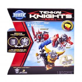 หุ่นยนต์ Tenkai Knights Action Pack 10501-Bravenwolf-Leinad-Hos ครบเซ็ต