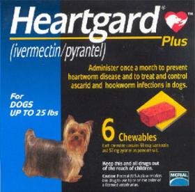 ขาย Heartgard PLUS  สำหรับสุนัขหนัก 1 - 11 กก. ป้องกันพยาธิหนอนหัวใจและถ่ายพยาธิภายใน