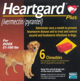 ขาย Heartgard PLUS  สำหรับสุนัขหนัก 23 - 45 กก. ป้องกันพยาธิหนอนหัวใจและถ่ายพยาธิภายใน