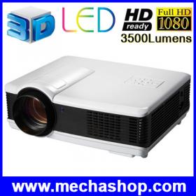 รหัสสินค้า :	PRO003  โปรเจคเตอร์ เครื่องโปรเจคเตอร์ เครื่องฉายโปรเจคเตอร์ แบบพกพา LED 3D video Projector with 3500 lumens brightness HDMI 1080P