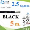 5 m. Solar Cable DC PV1-F 1x2.5 mm2 BLACK PV1F-1x2.5-5B
