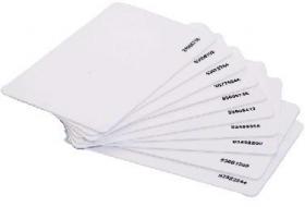 บัตรพลาสติกสีขาว บัตรทาบ RFID Proximity 125 khz 