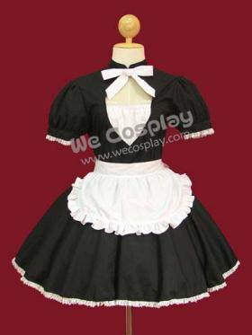 Fairy Maid (แฟรี่เมด) สีขาวดำ เหมาะสำหรับคอสเพลย์สไตล์ญี่ปุ่น หรืองานแฟนซี/ปาร์ตี้