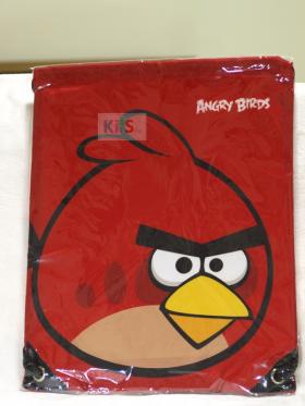 ถุงผ้าหูรูด ลายการ์ตูน Angry Birds - Red Bird ลายเต็มตัว