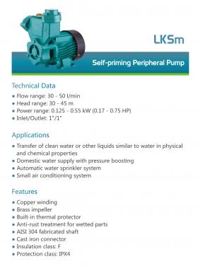 LKSm Self-priming Peripheral Pump