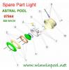 spare part อะไหล่ไฟใต้น้ำ Astral Pool Spare part 07844 Light 300w