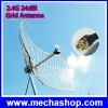 เสาขยายสัญญาณ เสาสัญญาณภายนอก ต่อกับเราท์เตอร์โมเด็ม 2.4G Outdoor Antenna 2.4Ghz Grid Antenna 24dBi เสาสัญญาณWiFiภายนอก