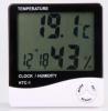 HY02-เครื่องวัดอุณหภูมิ เครื่องวัดความชื้น และนาฬิกา Hygro-Thermometer HTC1