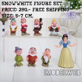 Snow white and Dwarfs Figure ชุดโมเดลสไนว์ไวท์กับคนแคระ 8 ตัว