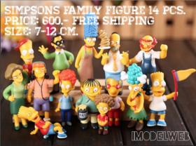 Simpson Family Figure ชุดโมเดลซิมป์สัน 14 ตัว
