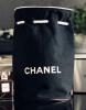 CHANEL Chanel Black Drawstring Backpack/Medium 