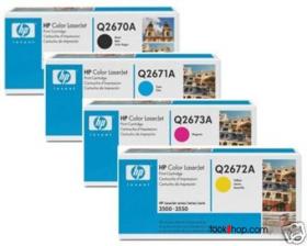 ขาย HP Q2670A-Q2673A ผ ชุดประหยัด 4 สี) 