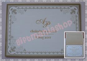 การ์ด แต่งงานคู่ ลายหลุยส์ทอง (710-07)