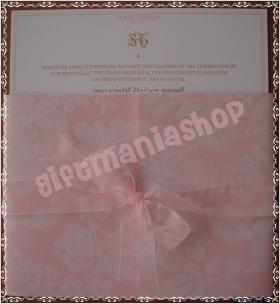 การ์ดคู่ แบบบานประตู ลาย Chic Blossom (E0061)
