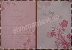 การ์ดเดี่ยว ลาย Pink Sweet Blossom (B0051)
