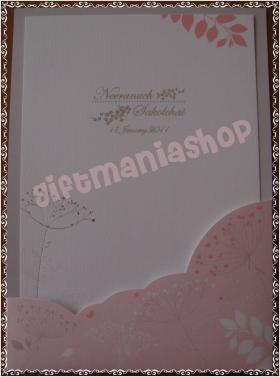 การ์ดเดี่ยว แบบมีแผ่นรอง ลาย Sweet Flower (B0081)