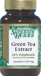 Green Tea Extract 500 mg, 60 caps