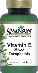 Vitamin E Mixed Tocopherols 400 iu,100 softgels