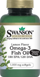  Omega-3 Fish Oil Lemon Flavor 1000 mg, 150 softgels