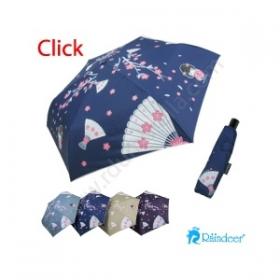 ขาย RAINDEER UMBRELLA  ร่มพับ 3 ตอนแบน โครงอลู เปิดปิดอัตโนมัติ