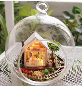 D.I.Y อยู่ในขวดแก้วทรงกลม 