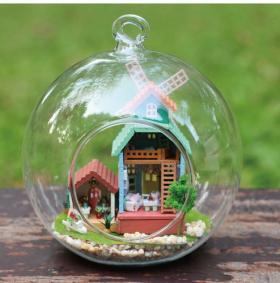 สินค้า D.I.Y บ้านในขวดแก้วทรงกลม