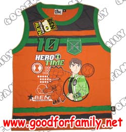 เสื้อแขนกุด Ben10 Ultimate Alien ภาค 3 สีส้ม เบนเทน เบ็นเท็น เสื้อยืด เสื้อกล้าม เสื้อยืด เสื้อผ้าเด็ก รหัส vstben002