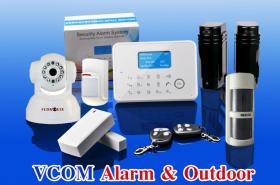 ขาย  VCOM Alarm - กันขโมยบ้าน ไร้สาย  ใส่ SIM มือถือได้  ต่อกล้อง IP Camera ได้