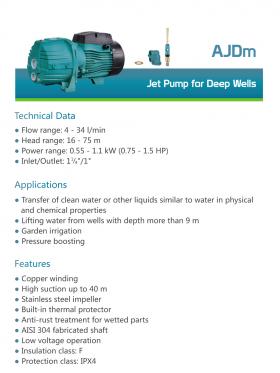 Jet Pump for Deep Wells