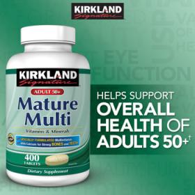 ขาย Kirkland Multivitamin for Mature Adult Age 50+  400 เม็ด