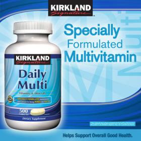 ขาย Kirkland Daily Multivitamin & Minerals สำหรับผู้ใหญ่อายุน้อยกว่า 50 ปี  500 เม็ด