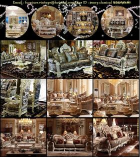 *** จำหน่ายโซฟาหรู Luxury Classic Sofa สวยงามอลังการสุดๆ  **นำเข้าจากต่างประเทศ