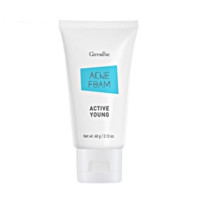 กิฟฟารีน โฟมล้างหน้า แอคทีฟยัง แอคเน่ โฟม ขนาด 60 กรัม Giffarine Active Young Acne Foam