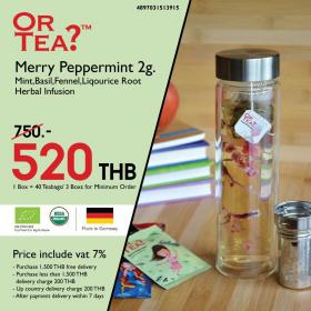 ขาย Or Tea 4897031513915 Merry Peppermint 2g. Teabag in Box