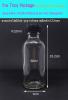 60ml (ขวด 60 มล.(100ใบ) ขวดแก้วใส จุกรู+ฝาพลาสติก) -