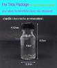 15ml (ขวด 15 มล.(100ใบ) ขวดแก้วใส ปากกว้าง จุก+ฝาพ -