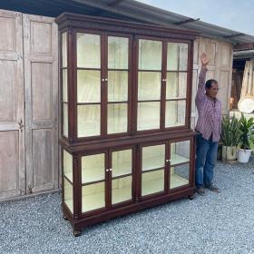 ตู้เทินหัวบัวเสาโรมัน 4 บานเปิด ข้างโปร่ง