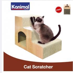 Kanimal บันไดลับเล็บแมว รุ่น Giant Step สำหรับขึ้นเตียง โซฟา  (ที่ข่วนเล็บ ของเล่นแมว บันไดแมว) คานิมอล CS-1234