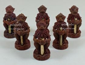 หนุมานจับตะกรุดปราบไพรี เนื้อทองแดงเถื่อน ตะกรุดเงิน {ปล่อยขาดทุน..ราคาถูกสุดๆ  ๆ  !!}