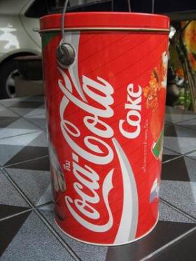 ขาย Coke กระป๋องสังกะสีโค้กสีแดง ปี 1994