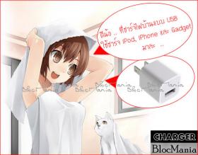 ดีน้อ .. ที่ชาร์จไฟบ้านแบบ USB Charger ส่งฟรี