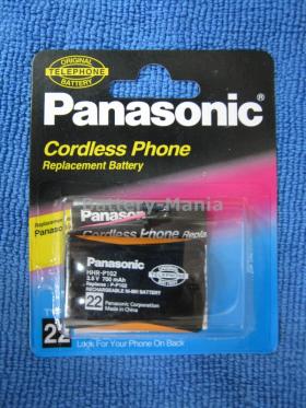 แบตเตอรี่ โทรศัพท์ไร้สายพานาโซนิคแท้ 100% PANASONIC P-P102 (TYPE 22) รุ่นใหม่ล่าสุด 700 mAh