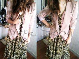 blazer สีเบจ free size
