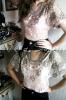 เสื้อลูกไม้แต่งลูกปัด มี 2 สี สีขาว, สีชมพูกะปิ