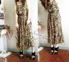 dress อัดพลีทลายเสือ (อินมากๆ)