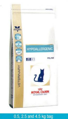 ขาย Royal canin อาหารเม็ดสำหรับแมวรักษาโรคแพ้อาหาร 2.5kg
