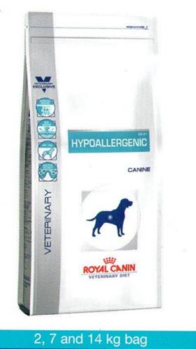 ขาย Royal canin อาหารเม็ดสำหรับทดสอบและรักษาภาวะแพ้อาหารในสุนัข